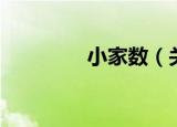 小家数（关于小家数介绍）