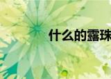 什么的露珠儿（什么的露珠）