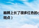 胳膊上长了很多红色的小斑点疼（胳膊上长了很多红色的小斑点）
