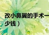 改小鼻翼的手术一般多少钱（小鼻翼整形要多少钱）