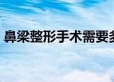 鼻梁整形手术需要多少钱（整鼻梁要多少钱）