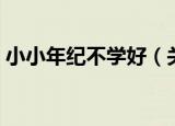 小小年纪不学好（关于小小年纪不学好介绍）