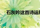 石灰吟这首诗运用了什么样的表现手法?