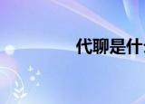 代聊是什么意思?（代聊）
