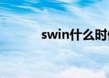 swin什么时候出道的（swins）