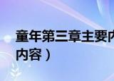 童年第三章主要内容30字（童年第三章主要内容）
