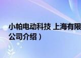 小帕电动科技 上海有限公司（关于小帕电动科技 上海有限公司介绍）