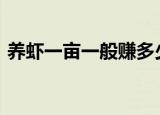养虾一亩一般赚多少 养虾风险大吗 - 致富热