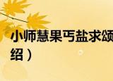 小师慧果丐盐求颂（关于小师慧果丐盐求颂介绍）