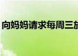 向妈妈请求每周三放学后踢一会儿足球100字