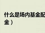 什么是场内基金配有颐海国际（什么是场内基金）
