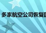 多家航空公司恢复国际航班（多家航空公司）