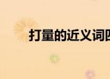 打量的近义词四个（打量的近义词）