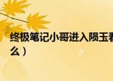 终极笔记小哥进入陨玉看到了什么（小哥进入陨玉看到了什么）