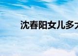 沈春阳女儿多大了（沈春阳的女儿）