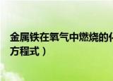 金属铁在氧气中燃烧的化学方程式（铁在氧气中燃烧的化学方程式）