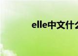 elle中文什么意思（elle中文）
