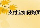 支付宝如何购买基金（如何购买基金）