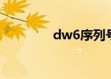 dw6序列号（dw8序列号）