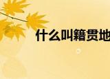 什么叫籍贯地编码（什么叫籍贯）