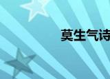 莫生气诗歌（莫生气诗）
