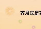 齐月宾是齐妃吗（齐月宾）
