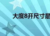 大度8开尺寸是多少（大度8开尺寸）