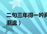 二句三年得一吟两泪流（二句三年得 一吟双泪流）