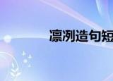 凛冽造句短一点（凛冽造句）