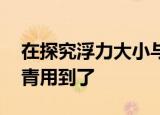 在探究浮力大小与哪些因素有关的实验中,小青用到了