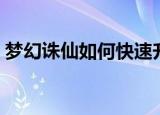 梦幻诛仙如何快速升级（梦幻诛仙快速升级）