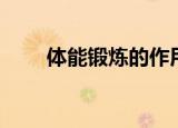 体能锻炼的作用和价值（体能锻炼）
