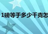 1磅等于多少千克怎么算（1磅等于多少千克）