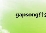 gapsong什么意思（gapsong）