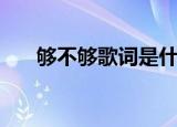 够不够歌词是什么意思（够不够歌词）