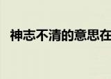 神志不清的意思在柏林（神志不清的意思）