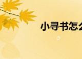 小寻书怎么看书（寻书看）