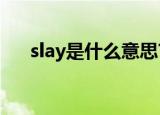 slay是什么意思?（slay什么意思中文）