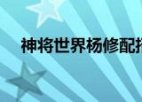 神将世界杨修配招（神将世界周瑜配招）