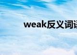 weak反义词语（weak的反义词）