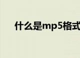 什么是mp5格式的视频（什么是mp5）