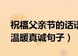 祝福父亲节的话语,句句暖人心（父亲节祝福温暖真诚句子）