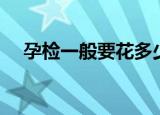 孕检一般要花多少钱（孕检要花多少钱）
