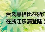 台风黑格比在浙江乐清登陆1o（台风黑格比在浙江乐清登陆）