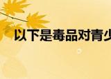 以下是毒品对青少年心理健康造成的损害