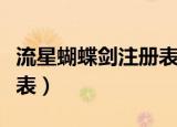 流星蝴蝶剑注册表怎么导入（流星蝴蝶剑注册表）