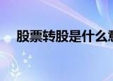 股票转股是什么意思（转股是什么意思）