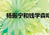 杨振宁和钱学森啥关系（杨振宁 钱学森）
