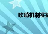 吹哨机制实施意见（吹哨法案）
