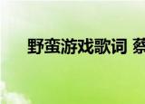 野蛮游戏歌词 蔡依林（野蛮游戏歌词）